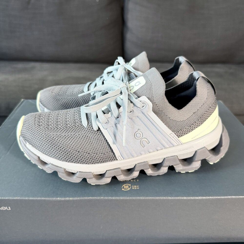 On Cloudswift 3 Rock Lima Dark Gray Running Shoes 3WD10452551 Women's Size 6